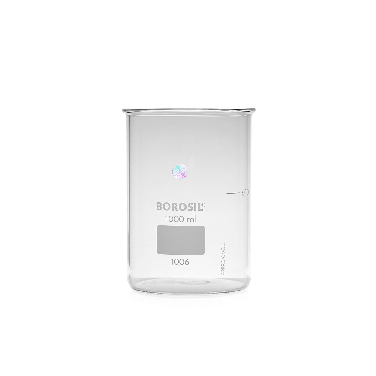Borosil Cam Beher 1000 ml - Tablet Parçalama Cihazına Uygun
