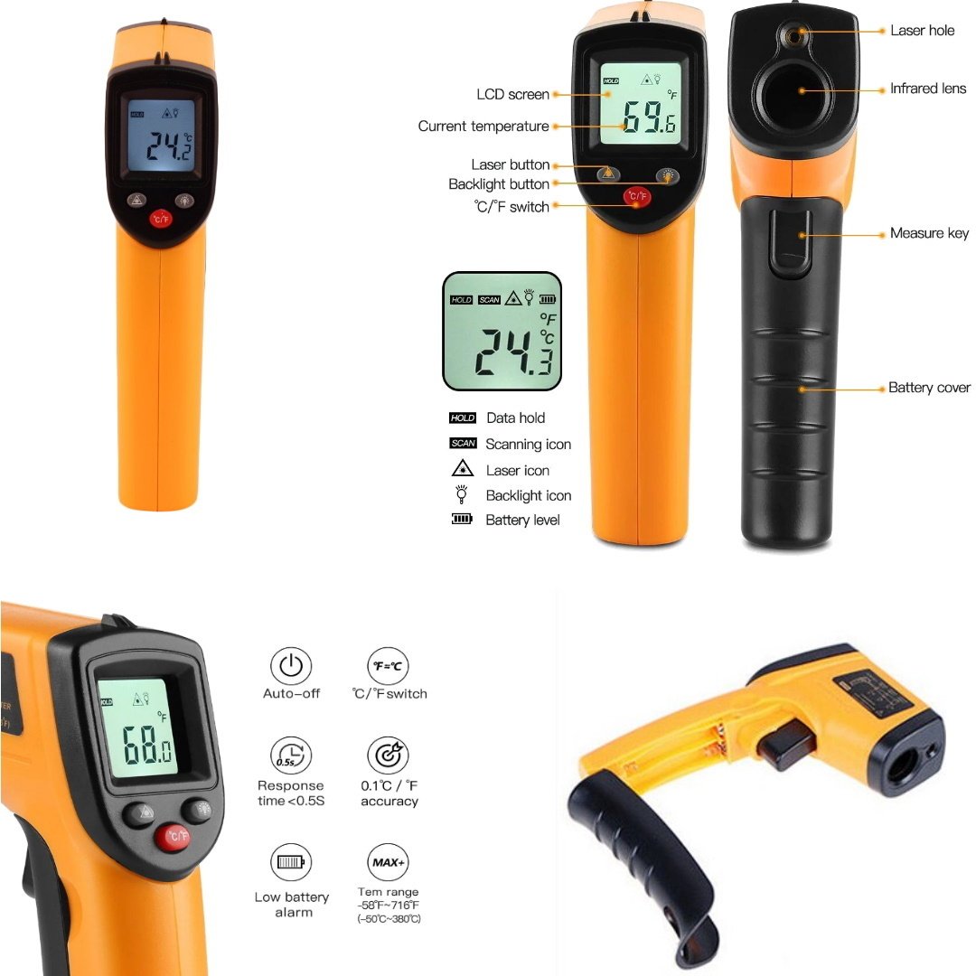 Benetech GM320 Dijital Kızılötesi IR Termometre -50-400°C - Image 4