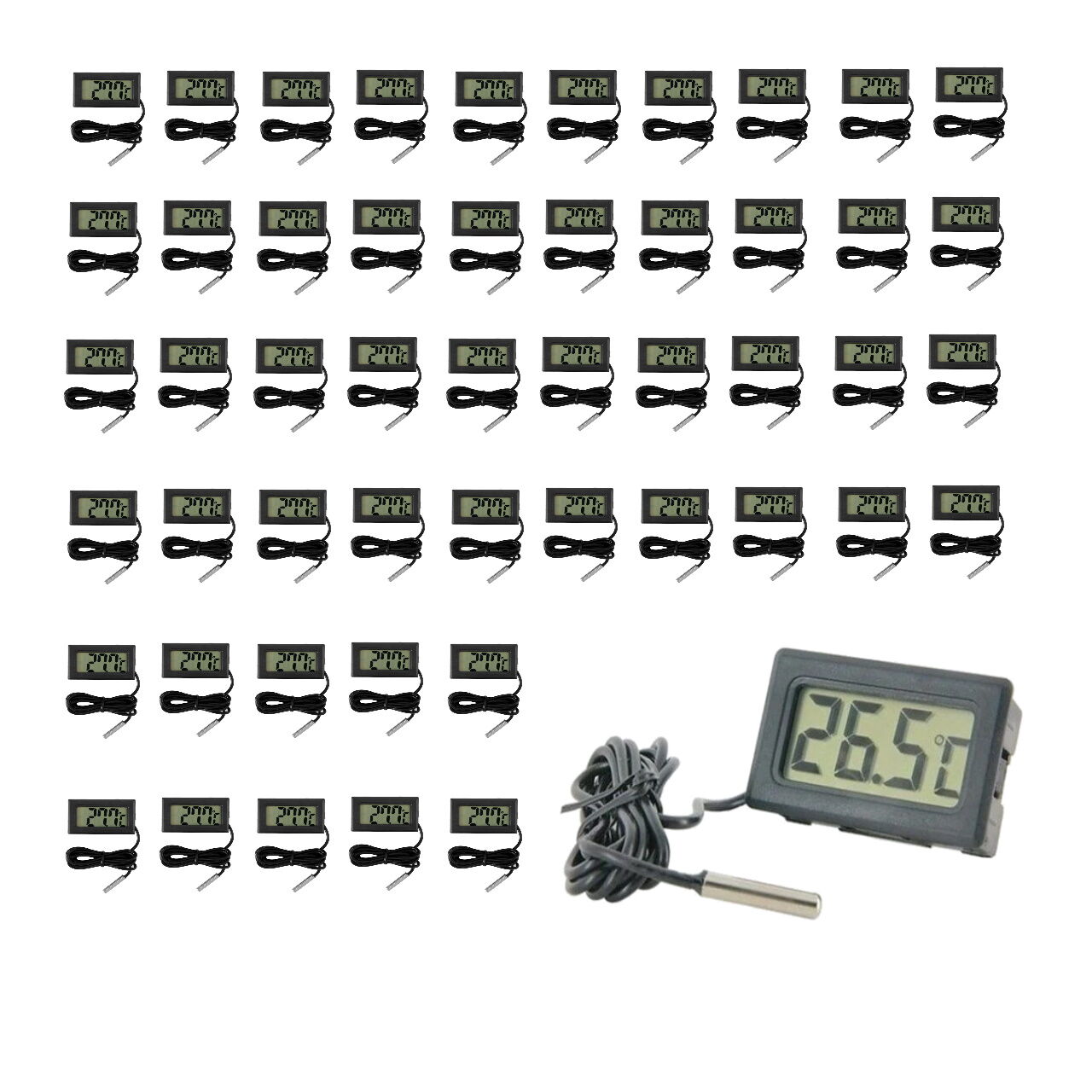 Dijital Termometre TPM-10 - Problu Sıcaklık Ölçer -50-110C - 50 Adet Toptan - Image 4